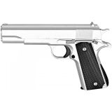 Страйкбольний пістолет  Galaxy Colt M1911 Classic метал пластик срібло з пульками і кобурой, вага - 625 гр, в кор  /24/